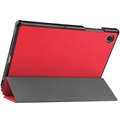 Étui à Rabat Tri-Fold pour Samsung Galaxy Tab A8 10.5 (2021) - Rouge