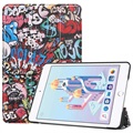 Étui à Rabat Smart iPad Mini (2019) - Série Tri-Fold - Graffiti