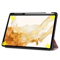 Étui à Rabat Samsung Galaxy Tab S7+/S8+ - Série Tri-Fold - Galaxie