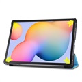 Étui à Rabat Samsung Galaxy Tab S6 Lite 2020/2022 - Série Tri-Fold - Azur Clair