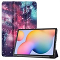 Étui à Rabat Samsung Galaxy Tab S6 Lite 2020/2022 - Série Tri-Fold - Galaxie