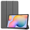 Étui à Rabat Samsung Galaxy Tab S6 Lite 2020/2022 - Série Tri-Fold - Gris