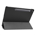 Étui à Rabat Samsung Galaxy Tab S7+/S8+ - Série Tri-Fold - Noir