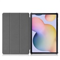 Étui à Rabat Samsung Galaxy Tab S7+/S8+ - Série Tri-Fold - Rose Doré