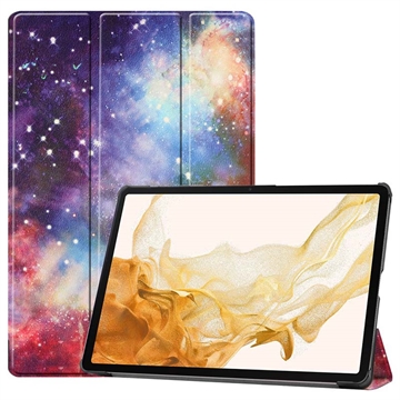 Étui à Rabat Smart Samsung Galaxy Tab S10+ - Série Tri-Fold - Galaxie