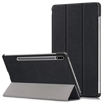 Étui à Rabat Smart Samsung Galaxy Tab S7 FE - Série Tri-Fold - Noir