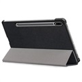 Étui à Rabat Smart Samsung Galaxy Tab S7 FE - Série Tri-Fold - Noir