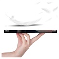 Étui à Rabat Smart Samsung Galaxy Tab S7 FE - Série Tri-Fold - Nature
