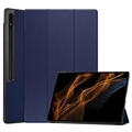 Étui à Rabat Smart Samsung Galaxy Tab S9 Ultra - Série Tri-Fold - Bleu