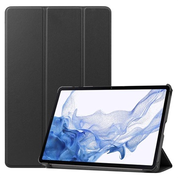 Étui à Rabat Smart Samsung Galaxy Tab S8 - Série Tri-Fold - Noir