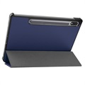 Étui à Rabat Smart Samsung Galaxy Tab S8 - Série Tri-Fold - Bleu Foncé