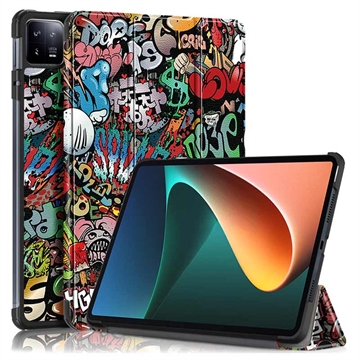 Étui Folio Intelligent Xiaomi Pad 6/Pad 6 Pro - Série Tri-Fold - Graffiti