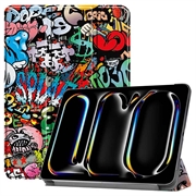 Étui à Rabat Smart iPad Pro 11 (2024) - Série Tri-Fold - Graffiti