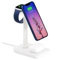 Support de Charge Magnétique Sans Fil 3-en-1 Duzzona W6 - 15W