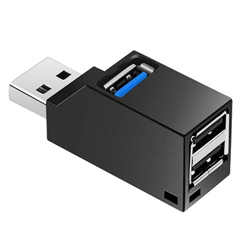 USB 3.0 Hub Splitter 1x3 - 1x USB 3.0, 2x USB 2.0 - Black