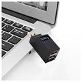 USB 3.0 Hub Splitter 1x3 - 1x USB 3.0, 2x USB 2.0 - Black