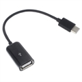 Câble Adaptateur USB 3.1 Type-C / USB 2.0 OTG - 15cm - Noir