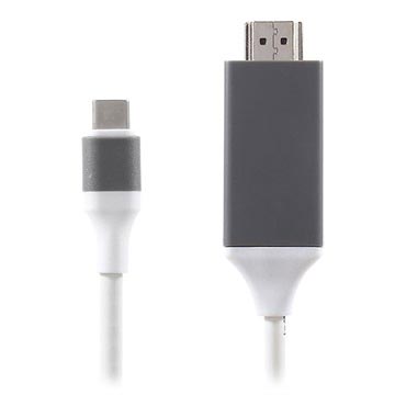 Adaptateur USB Type-C / HDMI pour Samsung Galaxy S8, Galaxy S8+ - 2m