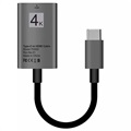 Adaptateur USB Type-C vers HDMI TH002 - 4K - 15cm - Gris