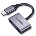 Adaptateur USB-C Charge & Audio Ugreen 2-en-1 - 1.5A - Gris