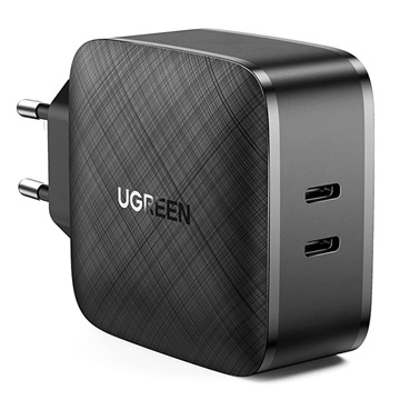 Chargeur Secteur Rapide Ugreen CD216 - 2x USB-C PD, QC4.0 - 66W