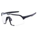 Lunettes de cyclisme ultra-légères avec verre transparent - noir