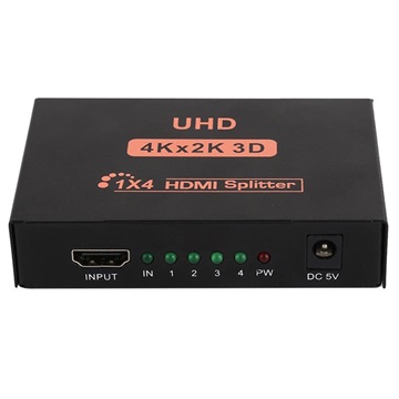 Répartiteur HDMI 1x4 CY10 - 3D, 4K Ultra HD - Noir