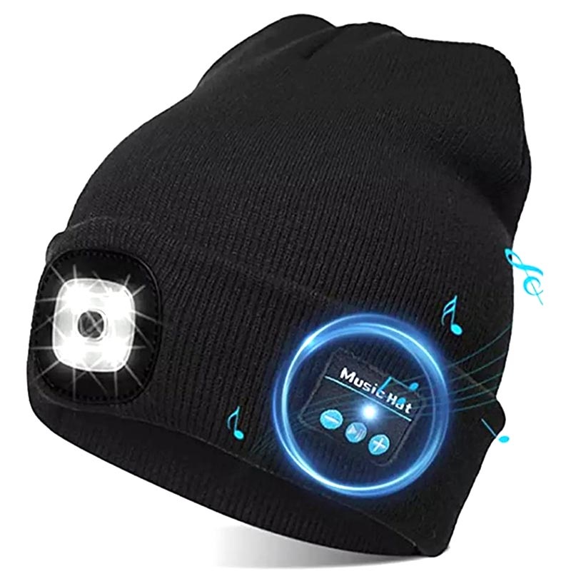 bluetooth beanie hat with light