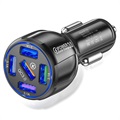 Chargeur Voiture Rapide Universel 5xUSB - QC3.0 - Noir