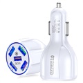 Chargeur Voiture Rapide Universel 5xUSB - QC3.0 - Blanc