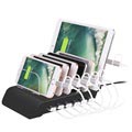 Station de Charge Rapide 6 Ports Universelle - Noire