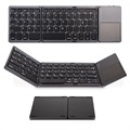 Clavier Bluetooth Universel avec Pavé Tactile - Gris