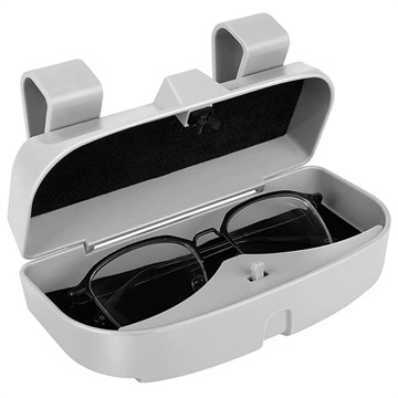 Porte-Lunettes de Soleil Universel Clipsable pour Voiture - Gris