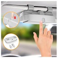 Porte-Lunettes de Soleil Universel Clipsable pour Voiture - Gris