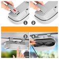 Porte-Lunettes de Soleil Universel Clipsable pour Voiture - Gris
