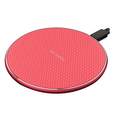 Chargeur Sans Fil Qi Universel Rapide Q25 - 10W - Rouge