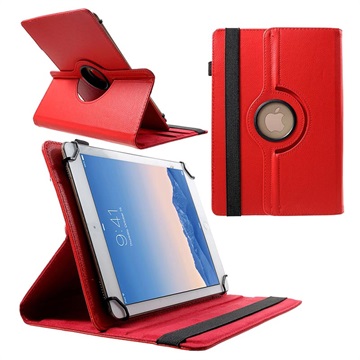 Étui Folio Rotary Universel pour Tablettes - 9-10" - Rouge