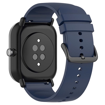 Bracelet Universel en Silicone pour Smartwatch - 22mm - Bleu Foncé