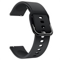 Bracelet Universel en Silicone pour Smartwatch - 20mm - Noir