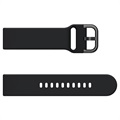 Bracelet Universel en Silicone pour Smartwatch - 20mm - Noir