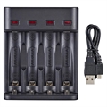 Chargeur de Piles USB Rapide Multifonctionnel Doublepow DP-UK95 - AA/AAA/9V