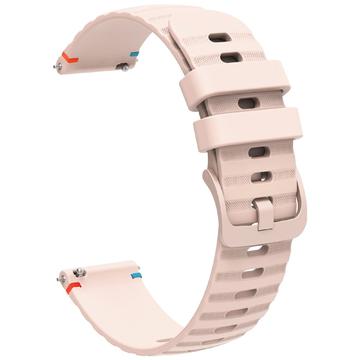 Bracelet Universel en Silicone pour Smartwatch - 18mm - Rose Clair