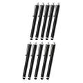 Stylet universel pour iPhone, smartphone et tablette - 20 pièces - Noir