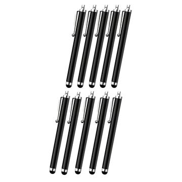 Stylet universel pour iPhone, smartphone et tablette - 20 pièces - Noir