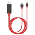 Adaptateur Type-C vers HDMI Universel - 2m - Rouge