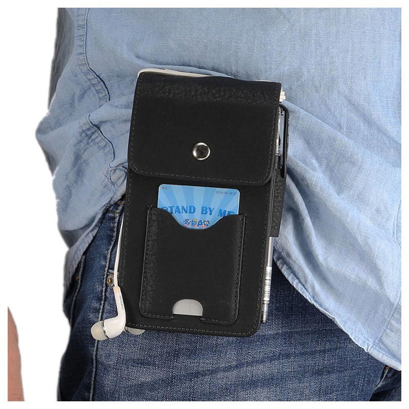 Étui Porte Cartes Vertical Universel avec Clip Ceinture