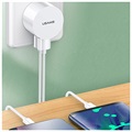 Usams CC081 T20 Dual-Port Fast Travel Charger - White