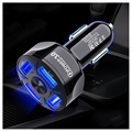 Chargeur Voiture Rapide QC3.0 BK-358 - 4 x USB - Noir