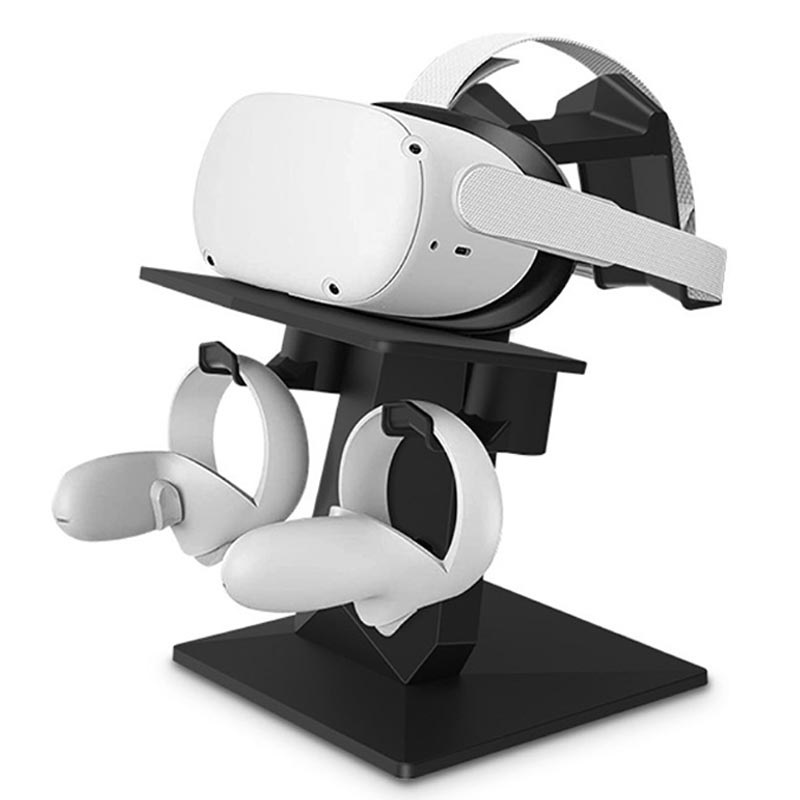Blanc NEWZEROL Support de Casque Mural et Station de Montage de Contrôleur Compatibles pour Oculus Quest 2 Quest/Rift S/Go/Valve Index/HTC Vive Support de Casque et De Contrôleurs Accessoires VR 