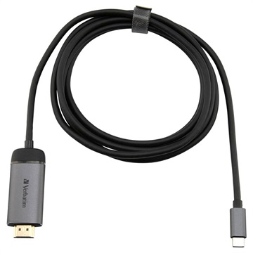 Câble vidéo USB-C/HDMI 4K Verbatim - 1.5m - Noir